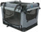 Foxdevil by xonic® Faltbare Hundebox/Katzenbox für kleine, mittelgroße und große Tiere - Hundetransportbox Auto und Zuhause - Transportbox Hund - Hundebox Auto Kofferraum (Grau, XL)