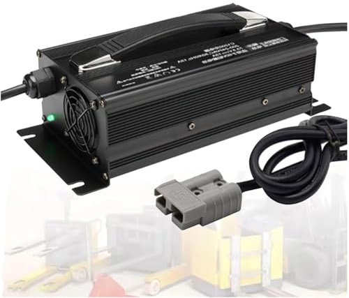 WLEJSL 1200 W Gabelstapler Batterieladegerät (12 V/24 V/36 V/48 V/60 V/72 V) mit 50 A Anderson Stecker für Elektrostapler, Stapler und Waschmaschinen,24v 30a
