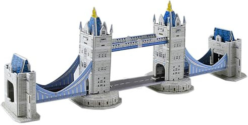 3D Puzzle London Tower Bridge,36 Teile Turmbrücke Puzzle 3D,DIY Modellbausatz Bastelsets,3D Puzzles Erwachsene,für Erwachsene Kinder
