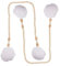 Vaguelly 2 Stück Fellknäuel Perlen Anhänger Ornament Bauernhaus Party Pom Pom Kaffee Holzdekorationen Girlanden Perlengirlande Perlengirlande Esstischdekoration