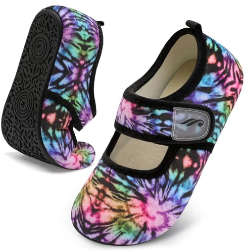 JIASUQI Women Diabetic slippers Ladies Ballerina Slippers Colorful 8.5-9.5