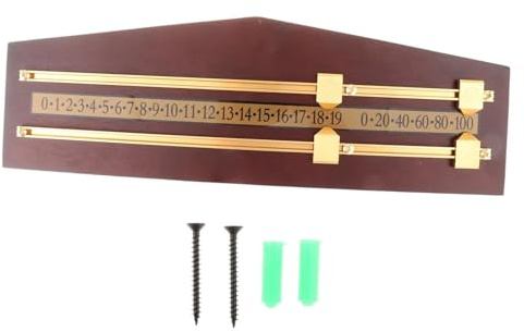 YILWPV Snooker- und Billard-Anzeigetafel, Billard-Punktezähler-Spielerclub-Zubehör, Integrator-Shuffleboard-Wand-Anzeigetafel FüR Billard(Red)
