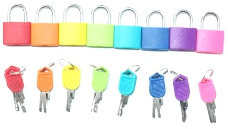 Bemonew Jeux préscolaires : Cadenas d'apprentissage avec clés matériel pédagogique pour Enfants de 3 Ans et Plus kit de Jouets sensoriels éducatifs d'association Couleurs Montessori Jouets colorés