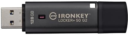 Kingston Technology Ironkey 128gb Locker Plus 50 G2, Fips 197, AeS-256 (128gb Ironkey Locker Plus 50 G2)