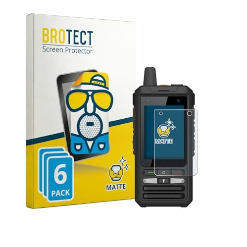 BROTECT Entspiegelungs-Schutzfolie für Uniwa F80S (6 Stück) Matte Displayschutz-Folie, Anti-Reflex, Anti-Fingerprint