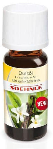 Soehnle Parfümöl Feine Vanille, Ätherische Öle für die Verwendung im Aroma Diffuser, Duftöl für die Raumbeduftung, Aroma Öl mit lieblichem, beruhigenden Duft, 10 ml