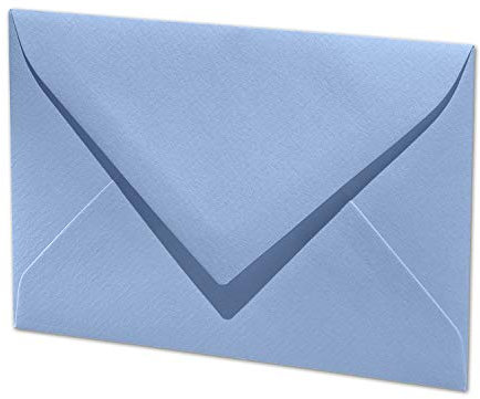 ARTOZ 100x DIN C7 kleine Briefumschläge - Blau (Marienblau) 110 x 75 mm - 100 g/m² Mini Umschläge für Hochzeit Geburtstag Weihnachten Party Geschenkkärtchen - Serie 1001