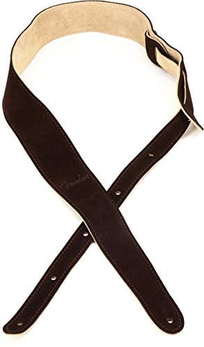 Fender© 2 Suede Strap, Brown/Tan, Rev.