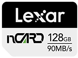 Lexar nCARD NM Karte 128GB, Bis zu 90 MB/s Lesen, Bis zu 70 MB/s Schreiben, Nano-Speicherkarte für Huawei Handy, Smartphones (LNCARD-128AMZN)