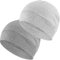 EINSKEY Fahrradmütze Unter Helm, Leichte Dünne Baumwollmütze für Herren und Damen, Perfekt als Schlafmütze, Laufmütze, Skull Cap oder Chemo Kopfbedeckung - 2er Pack