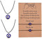 RUIZHEN Evil Eye Pendant Necklace Turkish Evil Eye Necklace Glass Eye Leather Rope Necklace for Women Men Protection Lucky Jewelry, Copper