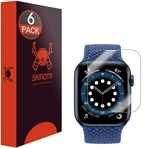 Skinomi TechSkin, pellicola protettiva compatibile con Apple Watch SE 40mm, confezione da 6
