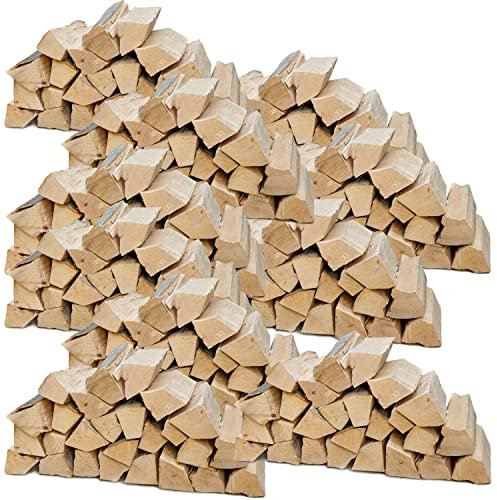 Flameup Brennholz Buche, Kaminholz mit Rinde, Buchenholz, Feuerholz für Ofen, Kamin, Kaminofen, Feuerschale, Grill, Holzscheite 25 cm, getrocknet, Menge:300 kg