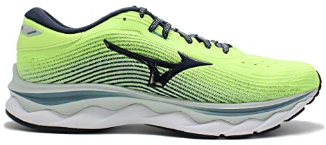 Mizuno Wave Sky 5, Scarpe da Corsa Uomo, Neo Lime Teclipse Oyster Mushroom, 43 EU