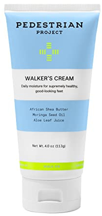 Pedestrian Project Walker’s Foot Cream for Calluses and Dry Feet - Hydrates, Softens & Smooths with Shea Butter, Moringa Seed Oil & Aloe - Vegan, Cruelty-Free Foot Care, 4 oz