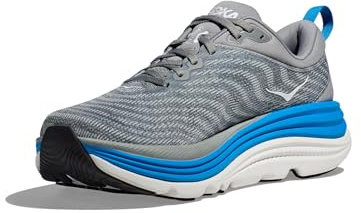 Hoka One One Herren Gaviota 5 Sneaker, Limestone/Diva Blue, 42 EU
