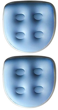 Tiuimk Aufblasbare Whirlpool-Sitzkissen, Blau, 2 Stück, Badewannenkissen für wohltuende Entspannung, wasserdichtes PVC-Material