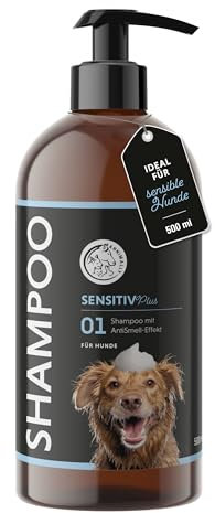 Annimally Sensitiv Plus Shampoo - Natürliches Hundeshampoo für Sensible Hunde & Welpen, Sanfte & ph-neutrale Reinigung mit Kokosöl, ohne Silikone, Parabene & künstliche Duftstoffe - 500 ml