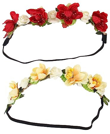 Ipetboom 2 Stück Baby-kopfbedeckungen Blumen-stirnband Mit Elastischem Stretch-stoff Für Partys Und Den Alltag