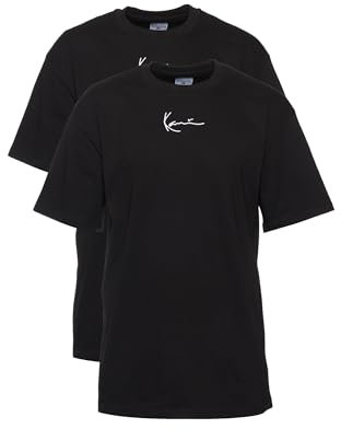 Karl Kani Herren KM234-061-1 Small Signature 2-Pack Essential Tee Black, XS