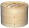 ANSNOW Vaporera de Bambú, Cestas de Dos Nicon Tapa - Cesta de Vapor Olla Arrocera Olla de Vapor de Bambú-Estilo Oriental Tradicional-Para Albóndigas, Arroz, Dim Sum, Verduras, Pescado Y Carne/2 Capa