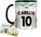 Kembilove Taza Personalizada Fútbol | Tazas de Desayuno Fútbol | Regalo Original Valencia | Fútbol para Niños | Día del Padre | Tazas personalizadas