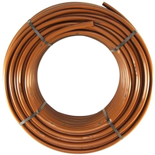 Suinga Tuberia riego por goteo 16mm autocompensante 33 cm Aenor, 25 metros, marrón