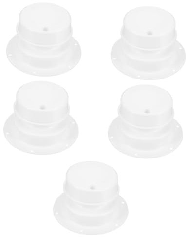 Gatuida 5 Stück Wohnmobil Badezimmer Belüftung Toiletten Entlüftungsabdeckung Wohnmobil Dachentlüftung Wohnmobil Entlüftungsabdeckungen Lüftungsabdeckung Ersatz Runde