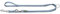 HUNTER Verstellbare Hundeführleine, Farbe: Rauchblau, 3-Fach verstellbar, Robustes Nylon, pflegeleicht, Größe: 25/200