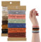 48 Stück Boho Armband Haargummi Damen Niedliche Haarband Zopf Geflochten Beschädigungsfreie Pferdeschwanz Clips für Mädchen Armband Haargummi Scrunchie Spirale für Dickes Lockiges Haar