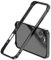 LINPING Aluminium-Metall-Stoßrahmen-Hartschale für iPhone 16 pro, schlanke Panzerung mit weicher Innenseite, erhöhtem Kantenschutz (Schwarz, for 6.3'iPhone 16 pro)