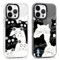 Foonary 2 Pack Clear Print Phone Case for iPhone 15 Pro Max 6.7, Soft Silicone with Cute Cat Design Aesthetics Transparent Pattern Cases, Shockproof Bumper Protector Cover for iPhone 15 Pro Max