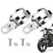 Motorbike Turn Signals Mount Bracket, Front Fork Indicator Mounts Tube Clamp Extension, 2X Motorcycle Turn Signals Indicator Light Bulb Lamp Mounting Brackets for Motorcycle
