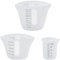 Measuring Cups, Reusable Non-Stick Silicone Mixing Pouring Cups for Epoxy Resin, Jewelry Making(3PACK)