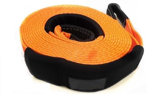 Elektrische Seilwinde, 1. 2TX6M, 75MM. Heavy Duty Trailer Seil mit Baum Halten Gürtel Winch Seil Cross Country Rettung Zubehör Anhängerhaken,Erweiterte Sicherheitsfunktionen