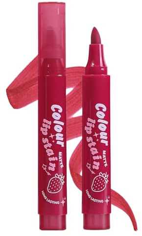 Rotulador Labial Tinte - Perfilador De Labios Duradero Tinte Líquido - Altamente Pigmentado Impermeable Labios Diario