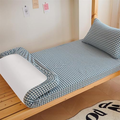 GDDUOYUE Futonbezug 100% Baumwolle – 360° Rundum-Gummizug für Matratzen – Bezug für Japanischen Futon, Tatami oder Bodenmatratze – waschbar – Größe 90x200 cm,11,35in×79in