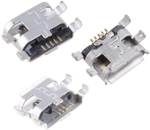 MZRAN USB-Buchse, Typ B, 5-polig, 0,72 mm, für Handy, Tablet, Cha-Adapter, Konverter, International, 10 Stück