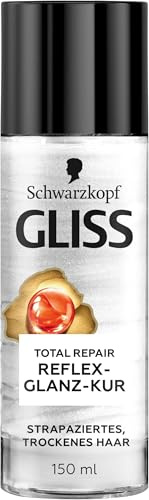 Gliss Reflex-Glanz-Kur Total Repair (150 ml), Haarkur mit Keratin & Blüten-Nektar für sofort schimmernde Glanzreflexe, reduziert Haarbruch (Packung mit 5)