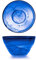 Coppa alabastro in pasta di vetro, 24 cm, blu cobalto