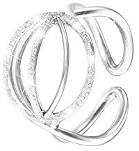 STROILI Schmuck – Ring Messing rhodiniert und Glitter