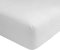 G Bettwarenshop Nicky Velours Spannbettlaken Weiss, 90 x 190-100 x 200 cm
