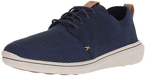 Clarks Men's Step Urban Mix Sneaker, Navy Textile Knit, 8.5 UK