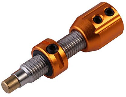 BICASTER Bogenschießen Schraube-In Druck Taste Einstellbar Kissen Plunger Kupfer Gewinde für Recurve Bögen Werkzeuge Zubehör (Gold)