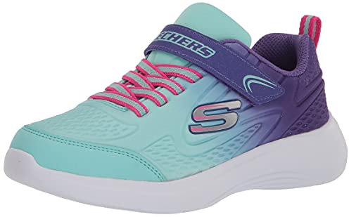 Skechers Mädchen Selectors-Sweet Swirl Sneaker Hausschuh, Violett, Türkis