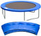Cliselda Trampolin Randabdeckung 423 cm,Federabdeckung,Trampolinzubehör,Randschutz, Sicherheitsmatte, UV-resistent, Reißfestes,8 Stangen - Blau