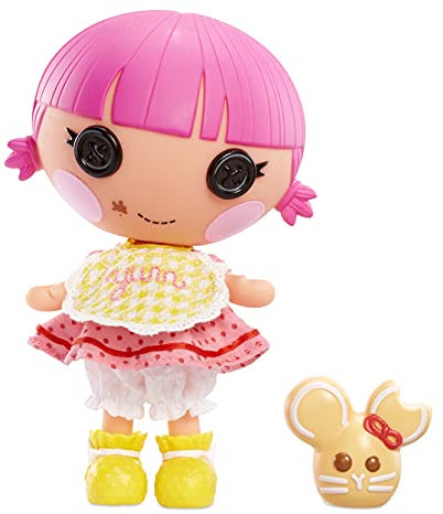 Lalaloopsy Littles Puppe - Sprinkle Spice Cookie mit Keksmäuschen - 18 cm Bäckerpuppe mit rosa & gelbem Outfit - 2-in-1 Verpackung - Für Kinder von 3 bis 103 Jahren - Exklusiv bei Amazon