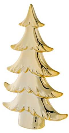 Nordstern Deko Tanne Gold - 14,5 x 5 x 22 cm