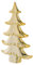 Nordstern Deko Tanne Gold - 14,5 x 5 x 22 cm