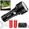 PANYIXUAN Leistungsstarke professionelle LED-Taschenlampe, 30000-100000 Lumen XLM-P70 wiederaufladbare Lampe, hohe Leistung, IP67 Lmpermeabel, 3 Modi für Outdoor-Aktivitäten
